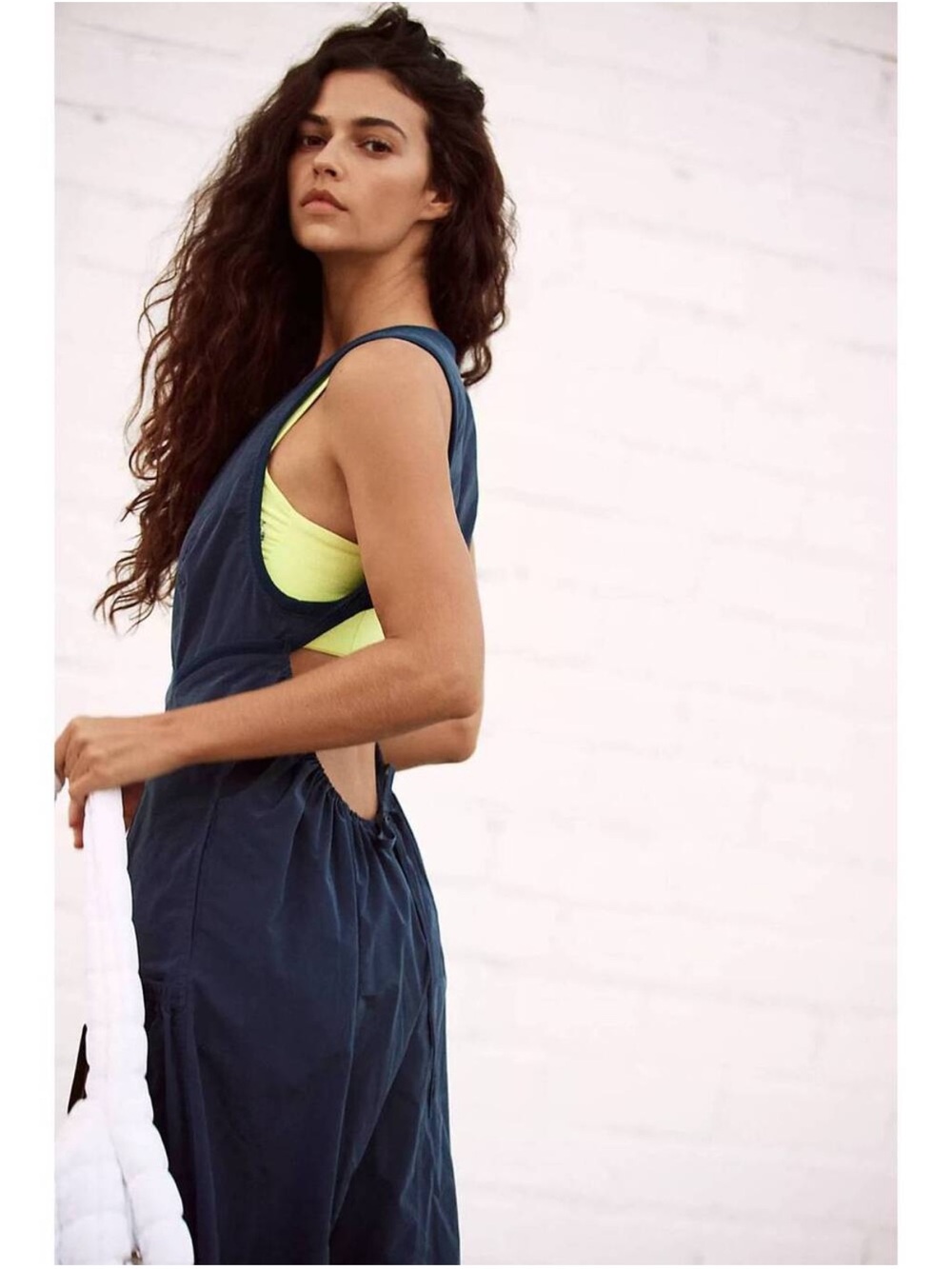 FREE PEOPLE FP Movement Over Under Jumpsuit Midnight Navy Blue Casual Women’s XS - Picture 3 of 16